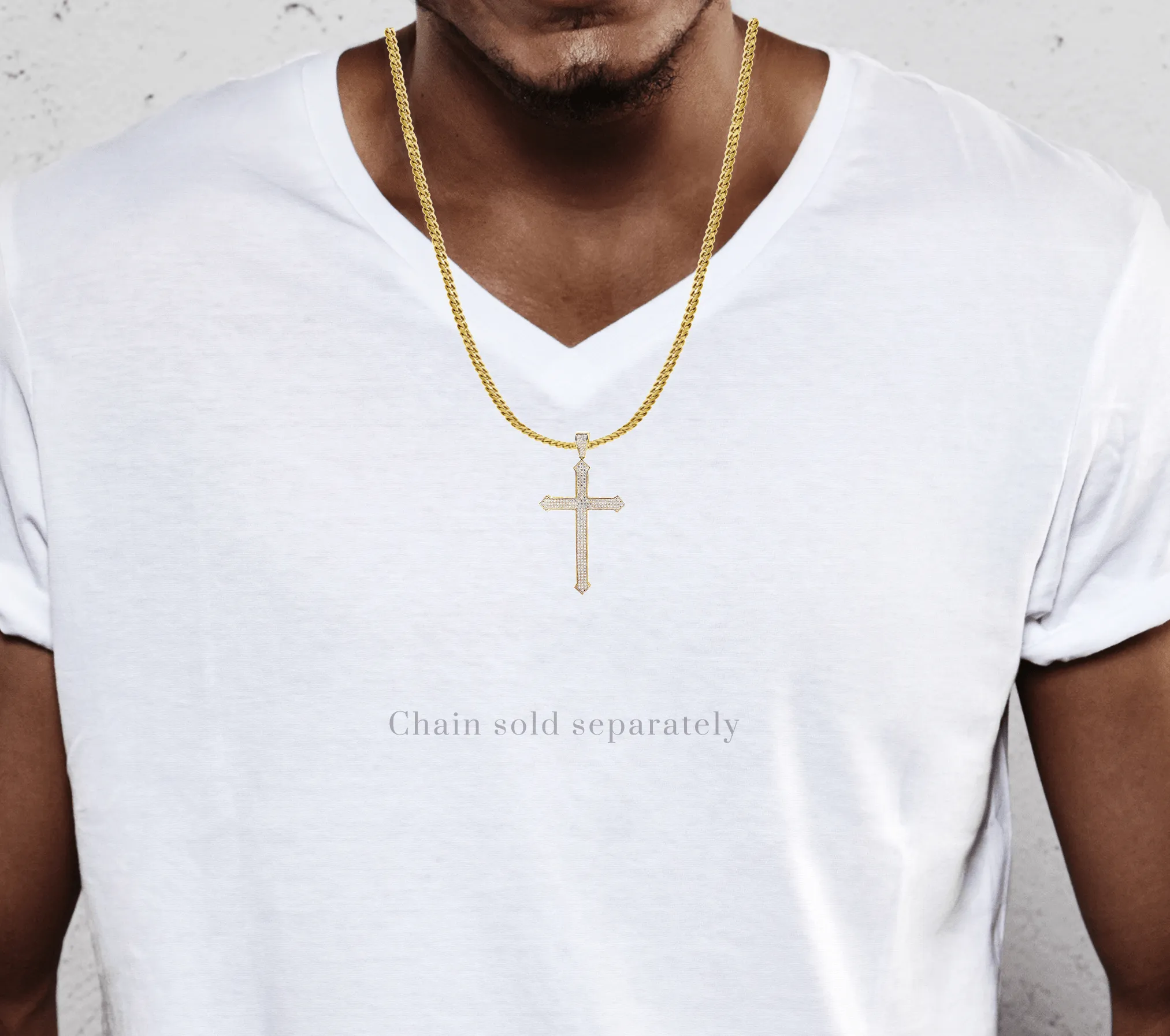 10K Gold Cross Pendant  |  6.4 Grams