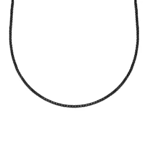 5.06ct Black Diamonds 18K Gold Long Necklace