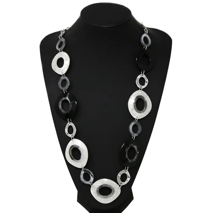 Acetate Linked Long Necklace