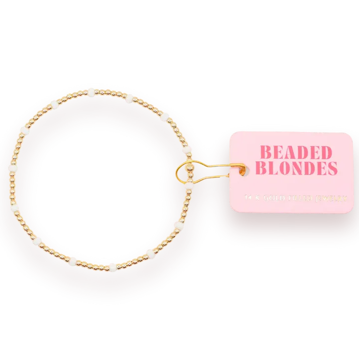 BB White Dainty Poppi Bracelet