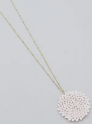 Beaded Round Pendants