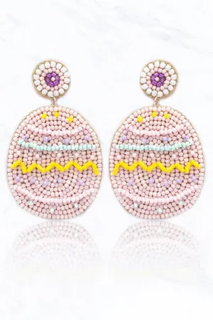 Easter EGG Seed Post Dangle Earrings