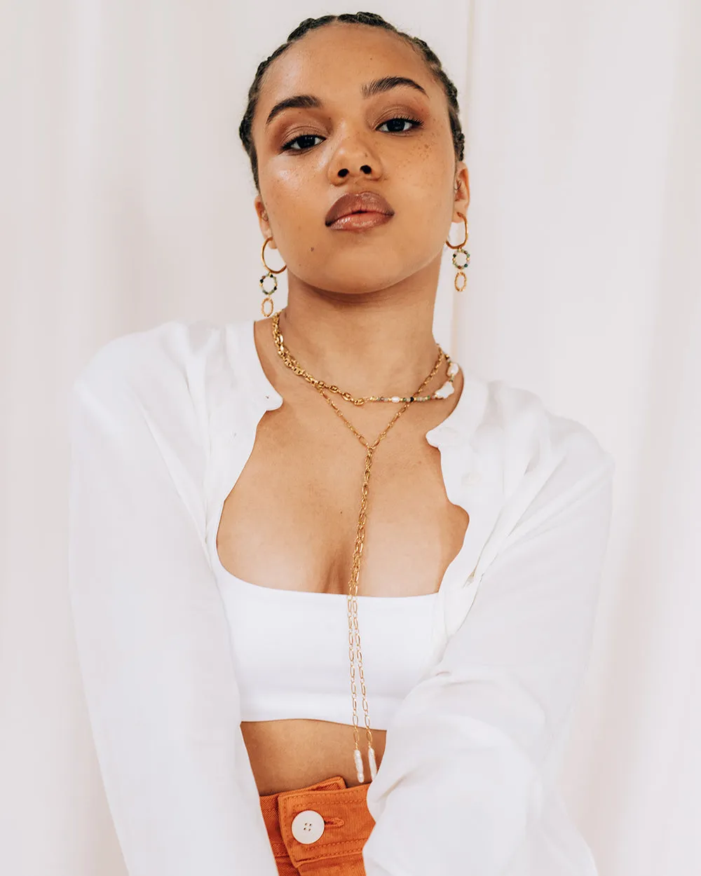 Gold Plated Emery Earrings