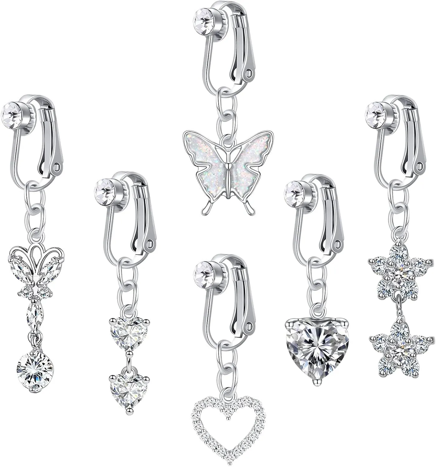 Longita Fake Belly Ring - Clip-on Button Rings, Piercing and Earrings
