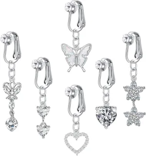 Longita Fake Belly Ring - Clip-on Button Rings, Piercing and Earrings