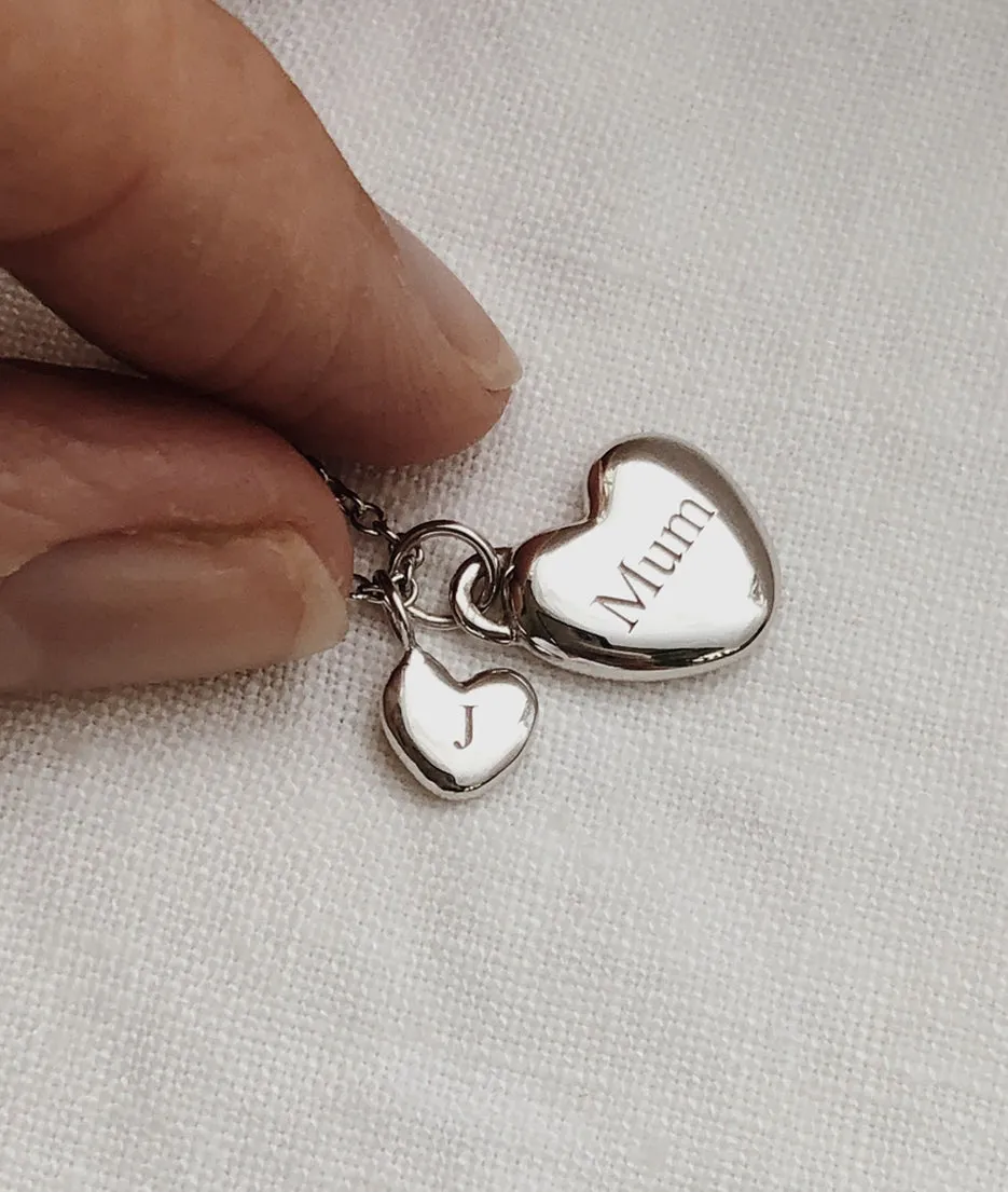Mama & Baby Heart necklace