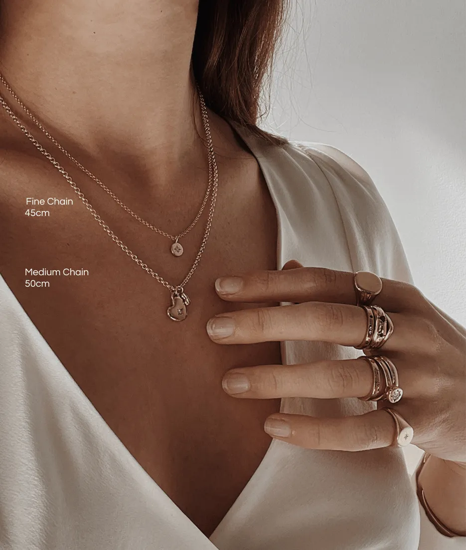 Mama & Baby Heart necklace