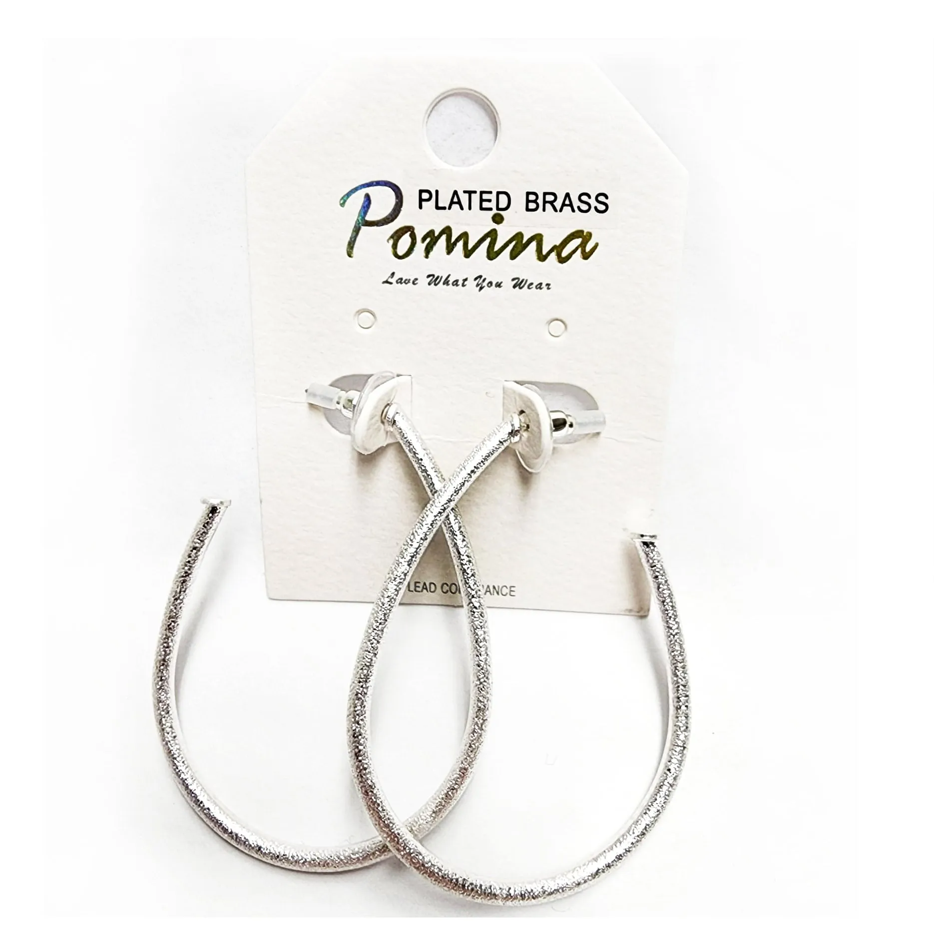 Pomina Textured Teardrop Earrings- Post