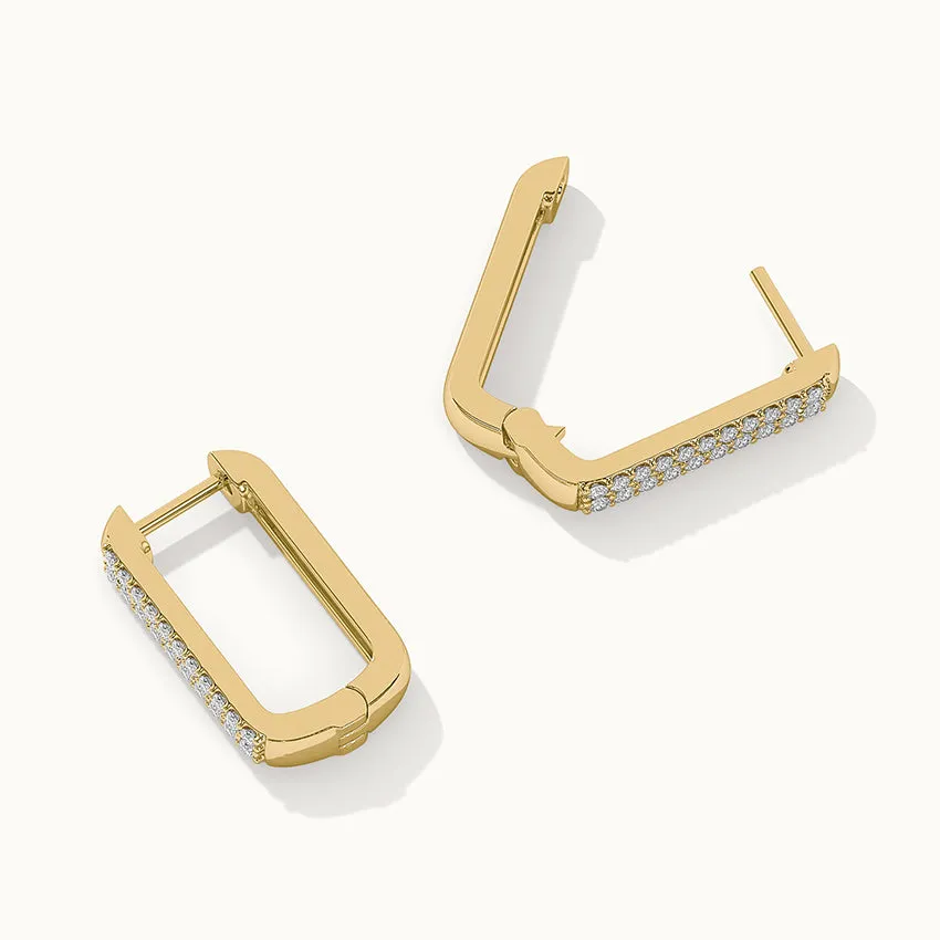Rectangle Two Row Medium Hoops