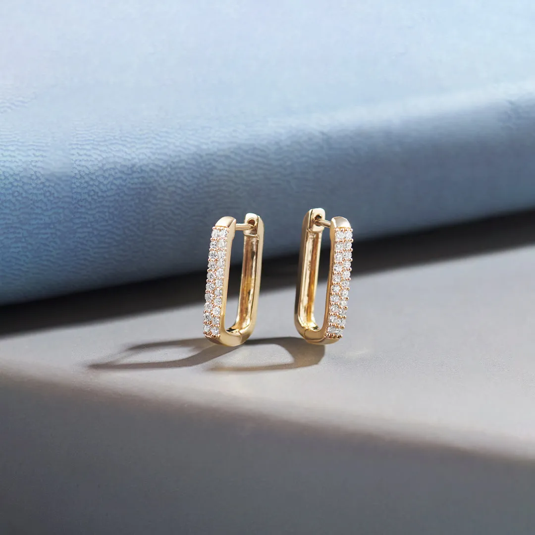 Rectangle Two Row Medium Hoops