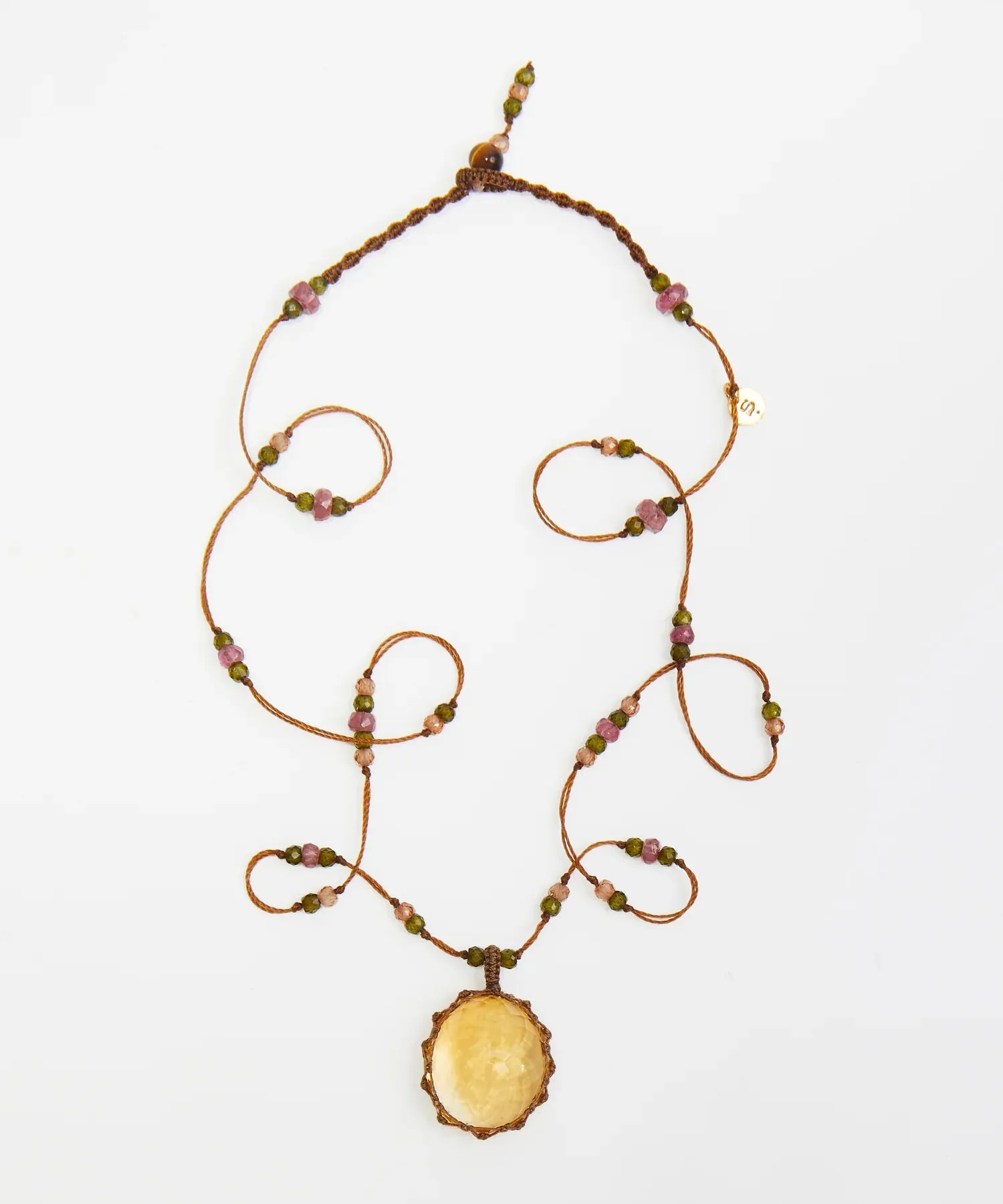 Sharing Tibetan Long Necklace Citrine