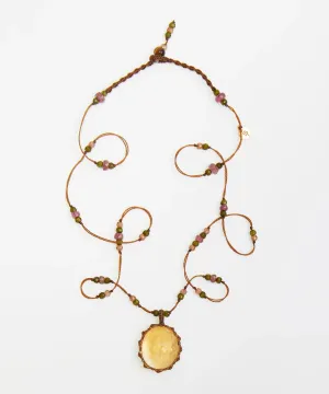 Sharing Tibetan Long Necklace Citrine
