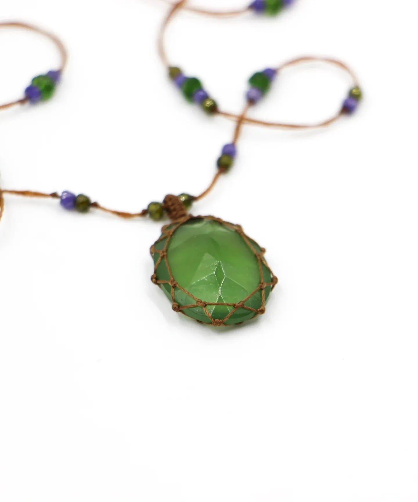 Sharing Tibetan Long Necklace Serpantine