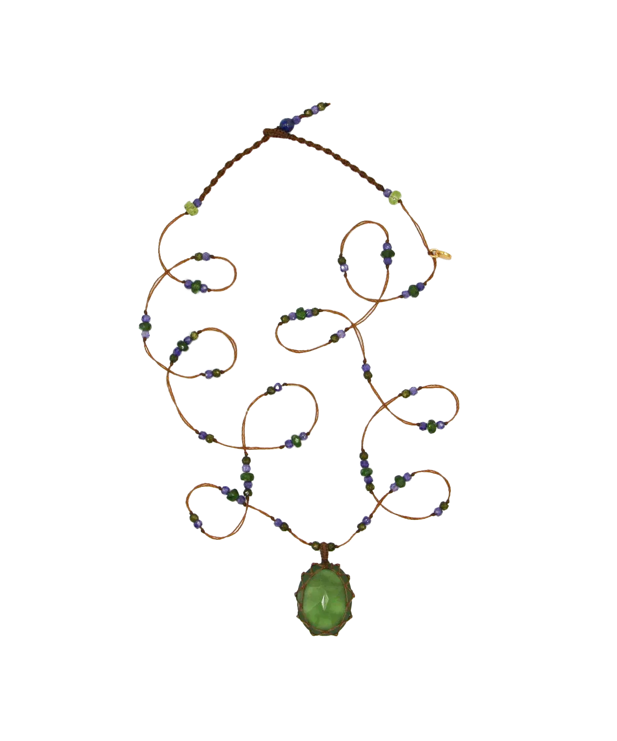 Sharing Tibetan Long Necklace Serpantine