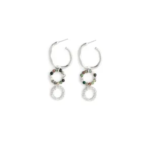 Silver Plated Emery Earrings