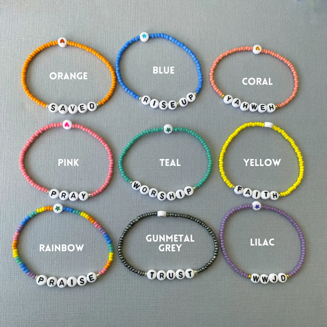 SIZE SMALL (6") | Ready-To-Ship Colourful Bead Bracelets