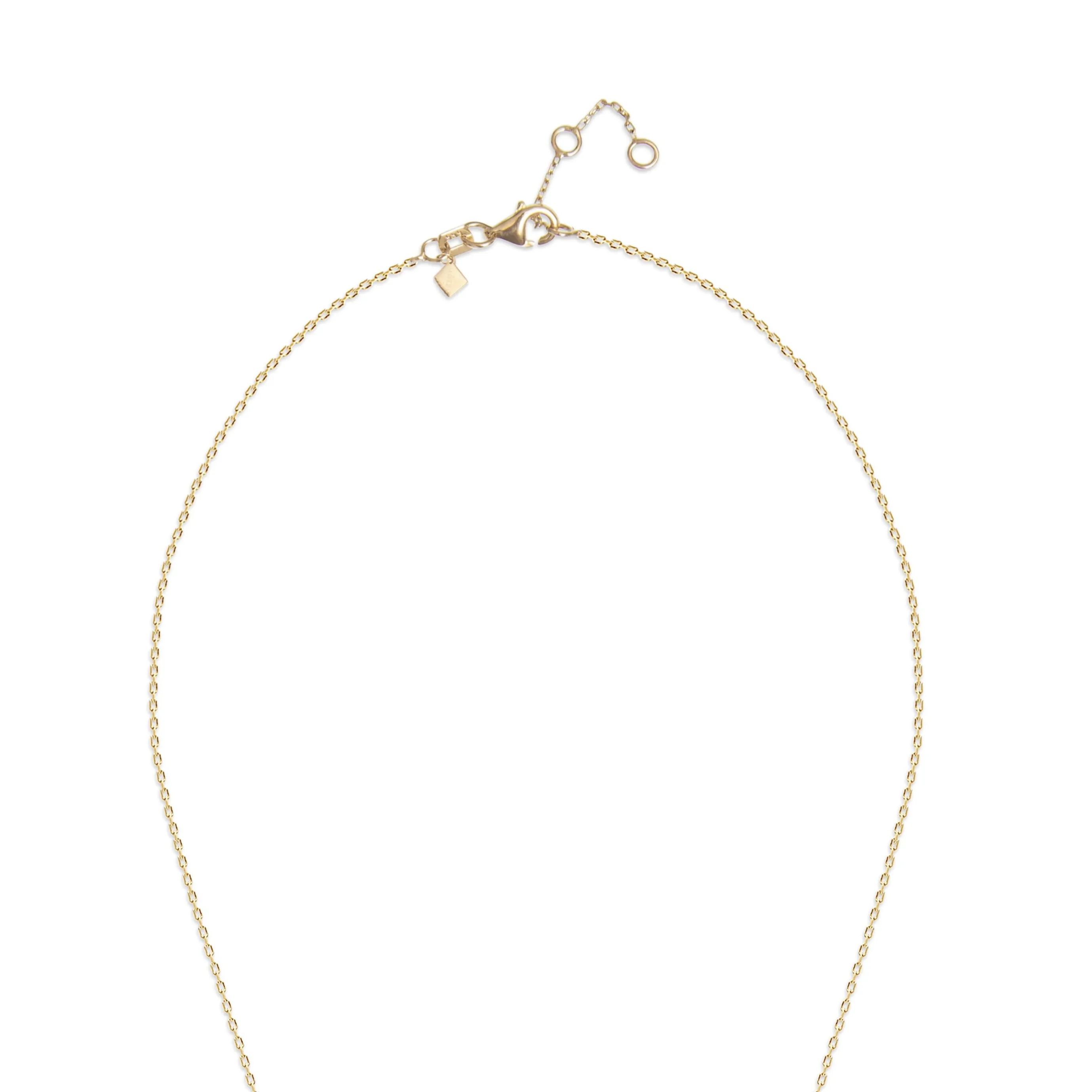V - Necklace - 14 karat gold necklace for women