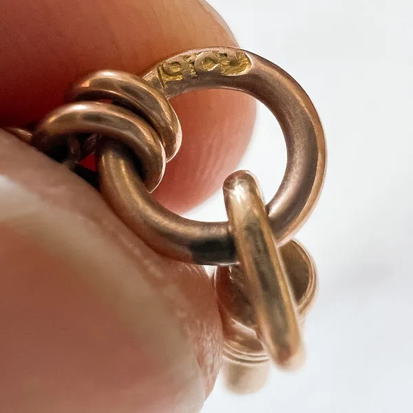 Victorian Hammered Rose Gold Perfume Pendant