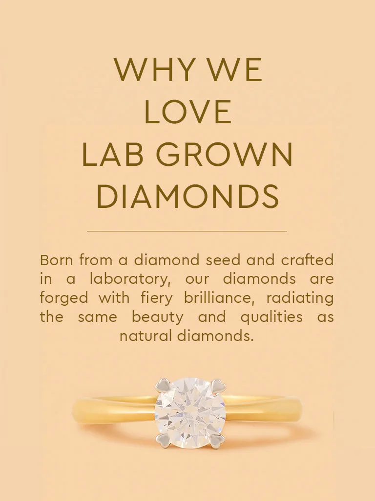 Westside X Pome Faceted Lab Diamond Heart Prong Solitaire Ring
