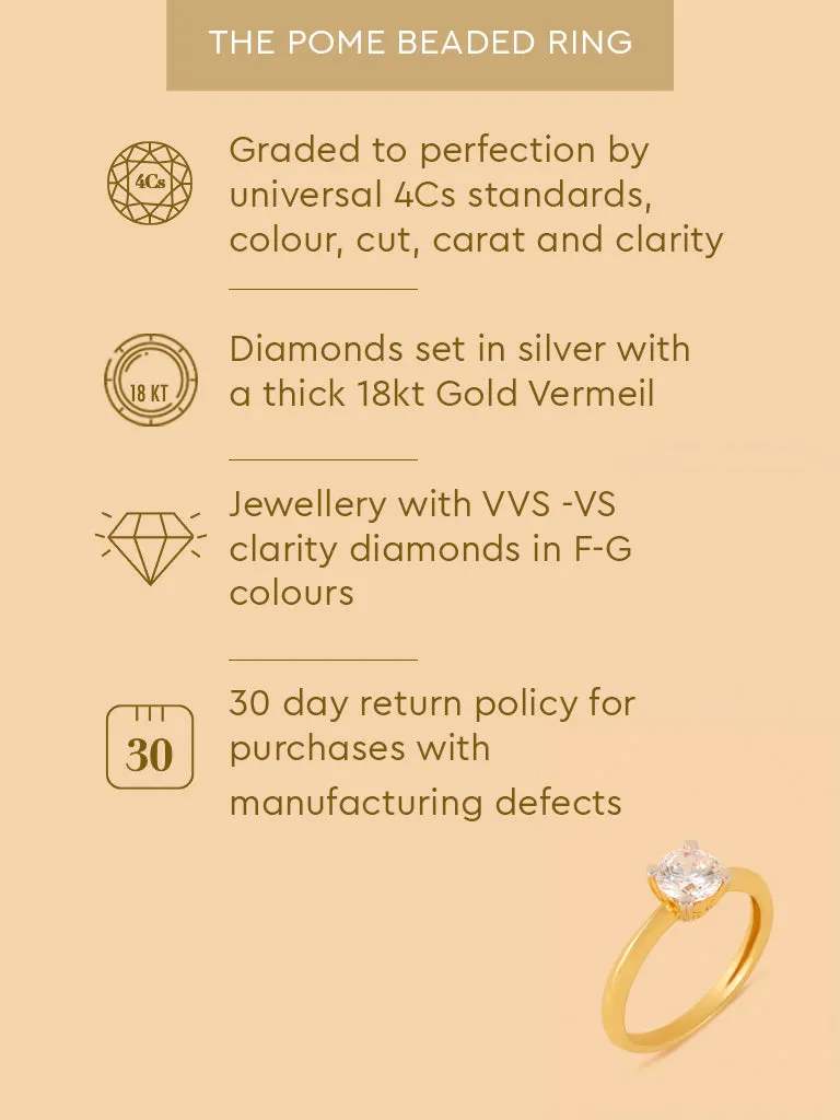 Westside X Pome Faceted Lab Diamond Heart Prong Solitaire Ring