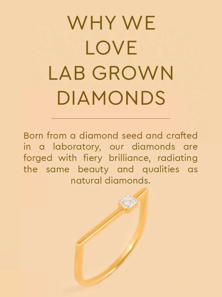 Westside X Pome Modern Asymmetrical Solitaire Ring